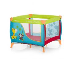Hauck 606117 Sleep N Play SQ, leichtes quadratisches Baby-Laufgitter, Laufstall, Reisebett inklusive Matratze und Tasche, faltbar und tragbar, 90 x 90 cm, bunt