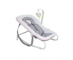 Babymoov A012432 Babywippe Graphik apricot, 5-fach verstellbare Rückenlehne, abnehmbarer Spielbogen, mehrfarbig