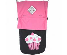 Snuggle Fußsack/COSY TOES kompatibel mit Kinderwagen Cosatto Giggle Yo. Supa Dupa ooba, Cupcake