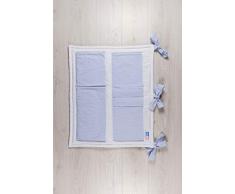 Robert Osswald 1.1.5.1.1.1.1-K01-05 Utensilo mit Taschen - 75cm x 70cm - für das Kinderbett, rot