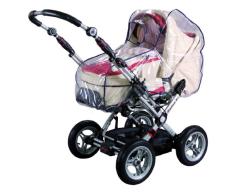 sunnybaby 10095 - Universal Regenverdeck, Regenschutz für Kinderwagen, Babywanne, Soft-Tragetasche | Kontaktfenster f. optimale Luftzirkulation | glasklar | schadstofffrei | Qualität: MADE in GERMANY