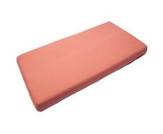Timboo TM-HL900-533 5414546071427 Spannbettlaken, Apricot Blush Orange 90 x 200 cm + 25 cm