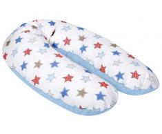 myJulius 4670011673 Stillkissen mit Perlenfüllung, Stars, ca. 190 cm (Außenmaß)