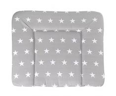 roba Wickelauflage Little Stars, weiche Wickelunterlage 85x75 cm, Baby Wickeltischauflage PU beschichtet