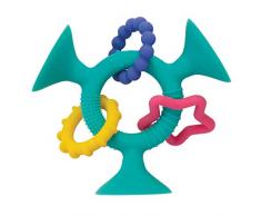 Nuby ID6848AQUA Beißring Silly suction toy, blau