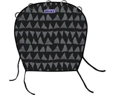 Original Dooky Universal Cover Black Tribal Sonnenschutz, Wetterschutz, TÜV getestet, universale Passform mit Klettband für Babyschale, Kinderwagen und Buggy, schwarz