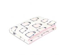 Fun with mum BAB-BLA-S-LOV-PEN Babydecke - Lovely Penguin