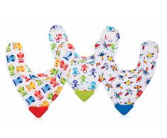 Nuby ID4290 Bandana Lätzchen mit Beißring, Sortiert