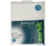 Zorbit Matratzenschoner für Kinderbett, bale Set (weiß, 4 Stück)