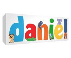 Feel Good Art Daniel Galerie verpackt Leinwandbild für Kinderzimmer, die Solide Front Panel (15 x 42 x 4 cm, klein)