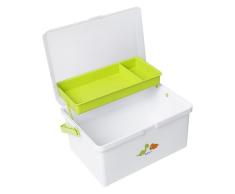 Safetots Aufbewahrungsbox für Babys, Dinosaurier, Weiß/Limettengrün