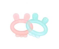 Haakaa Kids Beißring aus Silikon, Pink, 24,80 g