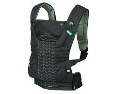 Infantino Upscale Verstellbare Babytrage, Verschiedene Tragepositionen, Baby Carrier, schwarz