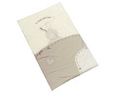 Thermobaby Bettdecke, kleiner Hase, für Betten 60 x 120 cm, Weiß/Grau