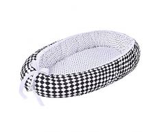 LULANDO Babynest, multifunktionales Kuschelnest für Babys und Säuglinge, Nestchen, Reisebett, 100% Baumwolle, antiallergisch, Standard 100 von Oeko-Tex, hergestellt in der EU, Maße: 80cm x 45cm x 15cm