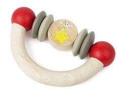 small foot 10651 Greifling Ludwig aus Holz, mit bunten Drehelementen, speichelfest, unbedenklich und TÜV-geprüft