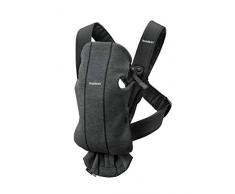 BabyBjörn 021076 Babytrage Mini, 3D Jersey, Schwarzgrau, grau