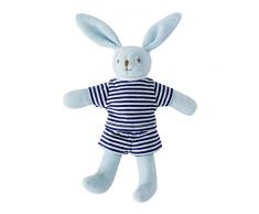 Trousselier - Plüschtier - Häschen im Pyjama - 20 cm hoch - Klassischer Chic - Ideales Geburtsgeschenk - Maschinenwaschbar - Farbe blau