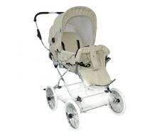 Eichhorn Buggy 419RFS-K045-EVA-0 Sportwagen mit Lederriemengestell und Schieberhöhenverstellung, EVA-Rad, beige