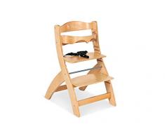 Pinolino 155301F Treppenstuhl Thilo mit Logo, klar lackiert, transparent