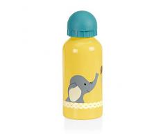 Sterntaler Trinkflasche Kuschelzoo, Elefant und Giraffe, 18 x 6,50 cm, Gelb