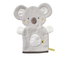 Fehn 064186 Waschhandschuh Koala / Waschlappen mit Tiermotiv für fröhlichen Badespaß, für Babys und Kinder ab 0+ Monaten
