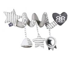 roba Activity Spirale Rock Star Baby 3, Stoff-Spirale zum Greifen und Entdecken für Bett, Kinderwagen und Laufgitter
