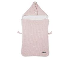 Meyco 2740083 Fußsack Autositz Velvet gefüttert Relief Mixed Rosa