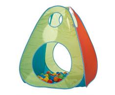 roba Spielzelt Bällebad, Kinderzelt / Spielhaus inkl, 100 Bällen inkl, Tasche für Kleinkinder
