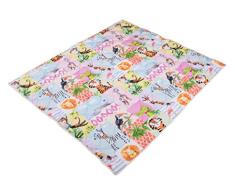 IDEENREICH Baby Krabbeldecke Krabbeltraum| Tierwelt bunt| RUTSCHFEST | 130x150cm | ideal als Spieldecke, Krabbeldecke und Laufgittereinlage