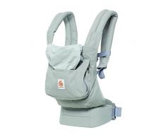 Ergobaby Babytrage Original Pearl Grey, Babytragetasche Ergonomisch und Atmungsaktiv, Baby Tragesystem von 5.5 bis 20kg, Kindertrage Rückentrage
