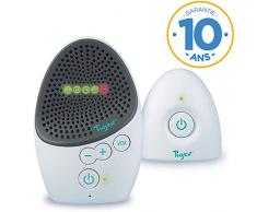 Tigex Babyphone Easy Protect Plus, Babyhörer, wiederaufladbar, mit Eco-Modus, Walkie-Talkie, Wiegenlied und Nachtlicht