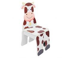 Fantasy Fields (Klein-)Kinder Kids Kuh-Holzstuhl (ohne Tisch) TD-11324A2-C