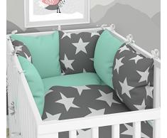 Kissen-Nestchen - Sechs Kissen samt Bezügen für das Babybett 70 x 140 cm
