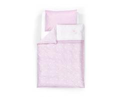 Träumeland TT12503 Bettwäsche Krone, 2-teilig, 80 x 80 cm, rosa