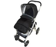 Fußsack/Cosy Toes, kompatibel mit Mutsy Evo Kinderwagen Black Jack