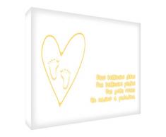 Feel Good Art ten-a5blk-01it Token Deko Acryl 10.5 x 7.4 x 2 cm gelb