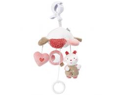 Fehn 068078 Mini-Musik-Mobile Blume / Spieluhr-Mobile für Unterwegs zum Befestigen an Kinderwagen oder Babyschale - für Babys und Kleinkinder ab 0+ Monaten