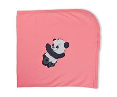 Cudaboo Babydecke Panda (90 x 90 cm, pink)