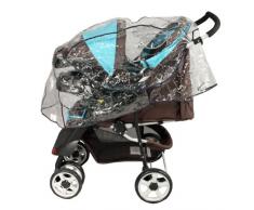 Bambisol HPTS Regenverdeck für Kinderwagen Gruppe 0+, transparent