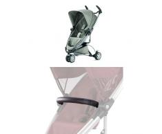 Quinny Zapp Xtra 2 Buggy mit viel Zubehör - sehr klein zusammenfaltbar, leicht und komfortabel, grau mit Spiel- und Sicherheitsbügel