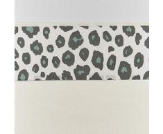 Meyco 423056 Bettlaken mit Umschlagrand PANTER STONE GREEN 100% Baumwolle 75x100 cm