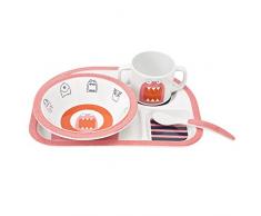 L/ÄSSIG Kinderbesteck Set 2-teilig L/öffel Gabel Edelstahl Kunststoffgriff//Cutlery Wildlife Erdm/ännchen