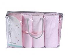 Clair de Lune Bettlaken für Babybett Betten Bale Geschenk-Set, pink, 4 Stück