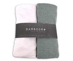 Bamboom 104-161-061 Matratzenauflage Culla, White/Stripe White/Olive