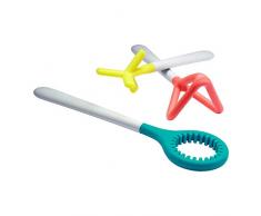 BLOBBLES - Badewannen Spielzeug (3er Pack), 3 magische Seifenblasen-Zauberstäbe. Badeutensilien und Badespielzeug für Babys und Kleinkinder ab 6 Monaten in verschiedenen Farben, BPA- und PVC-frei