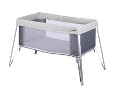 Safety 1st 2111191000 Globe Dreamer Campingbett und Reisebett 2 in 1 Babybett verstellbar auf zwei Stufen, faltbar, für Babys und Kinder bis 3 Jahre, Warm grau, 5.8 kg