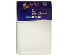 Junior Joy 6175WH Kinderbett Vlies Decke, weiß