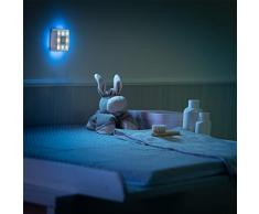 Reer Nachtlicht und Schranklicht Nightguide, sanftes und fokussiertes Licht beim Wickeln und Stillen in der Nacht, blau
