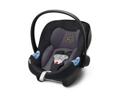 Cybex Gold Babyschale Aton M i-Size, Inkl. SensorSafe, Für Kinder ab 45 cm bis 87 cm, Max. 13 kg, premium black